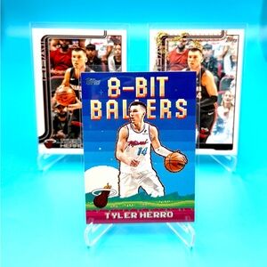 🔥Tyler Herro Lot! 🔥8-Bit Ballers + Topps Holiday & Topps Flagship Insert!